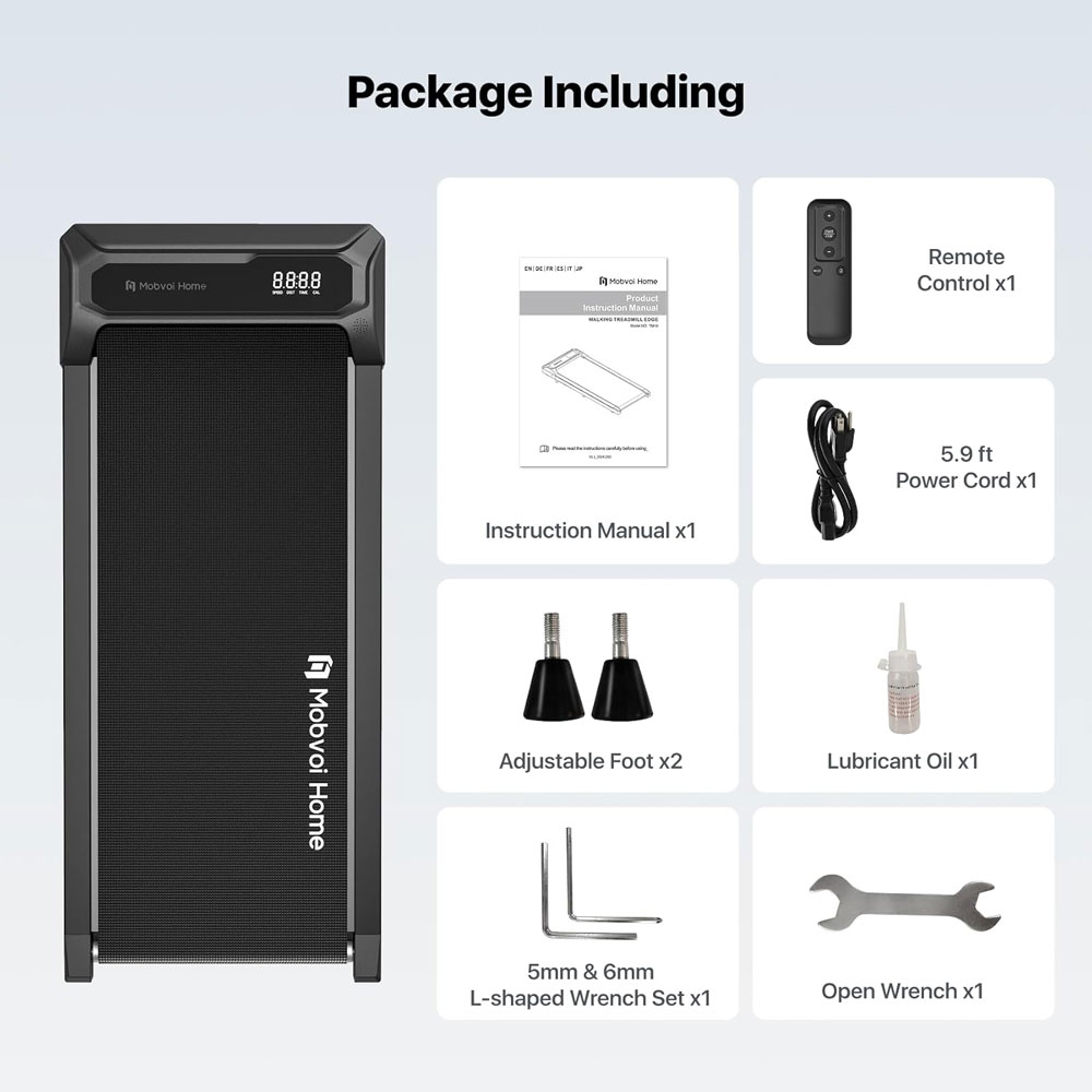 Mobvoi Walking Pad Smart AI - what's in the box