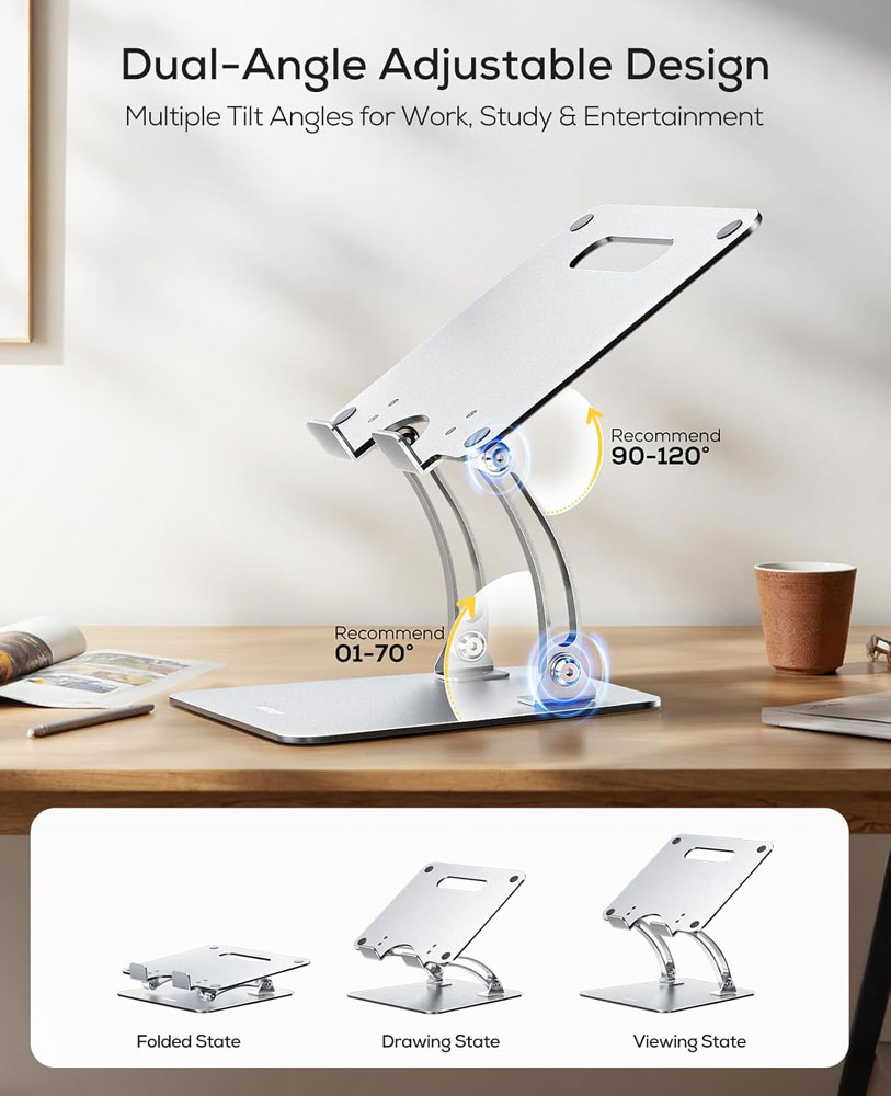 Nulaxy adjustable laptop stand - various states