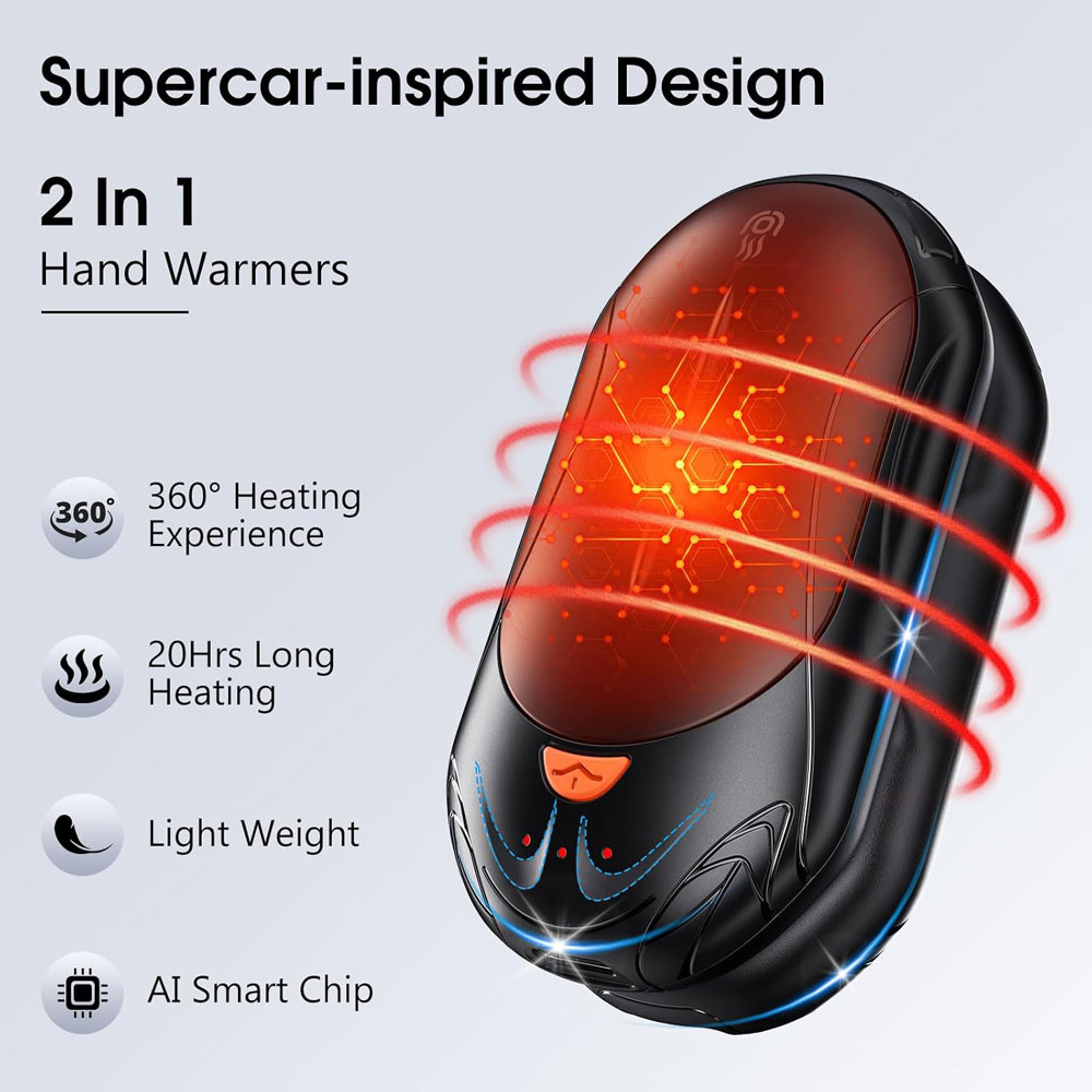 OUTJUT Rechargeable Hand Warmers - features
