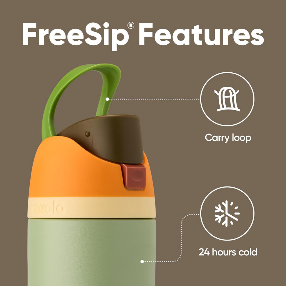 Owala FreeSip Insulated Stainless Steel Bottle 710 ml - more features