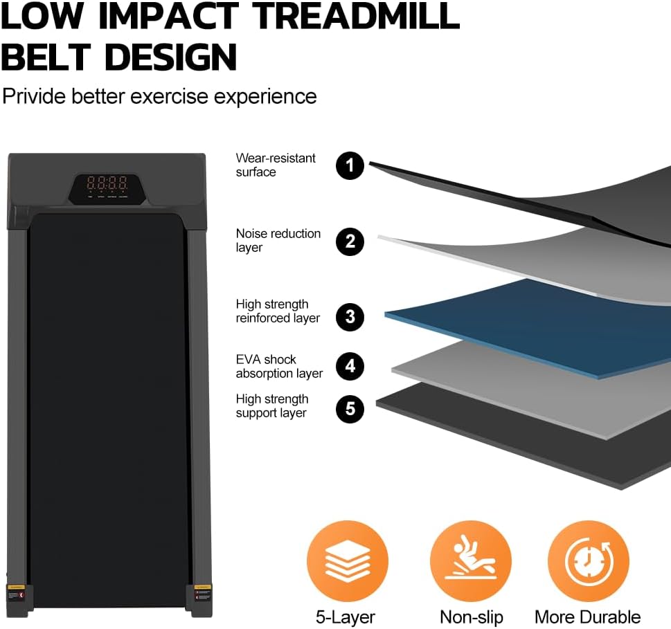 Panana Under Desk Treadmill Walking Pad - features