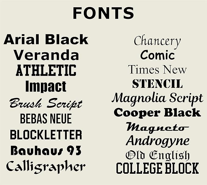 Personalised Beanie Hat (Custom Embroidery) - fonts