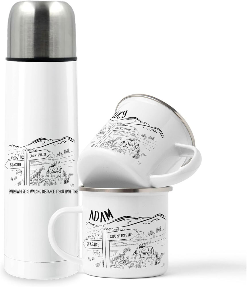 Personalised Mug and Flask Set