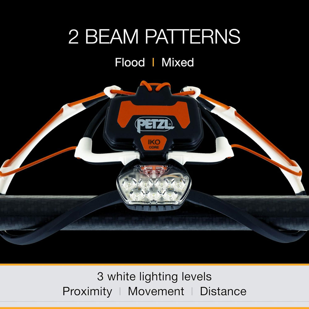 Petzl Iko Core - beam patterns