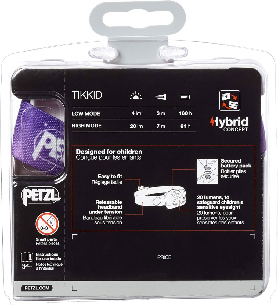 Petzl Tikkid - features