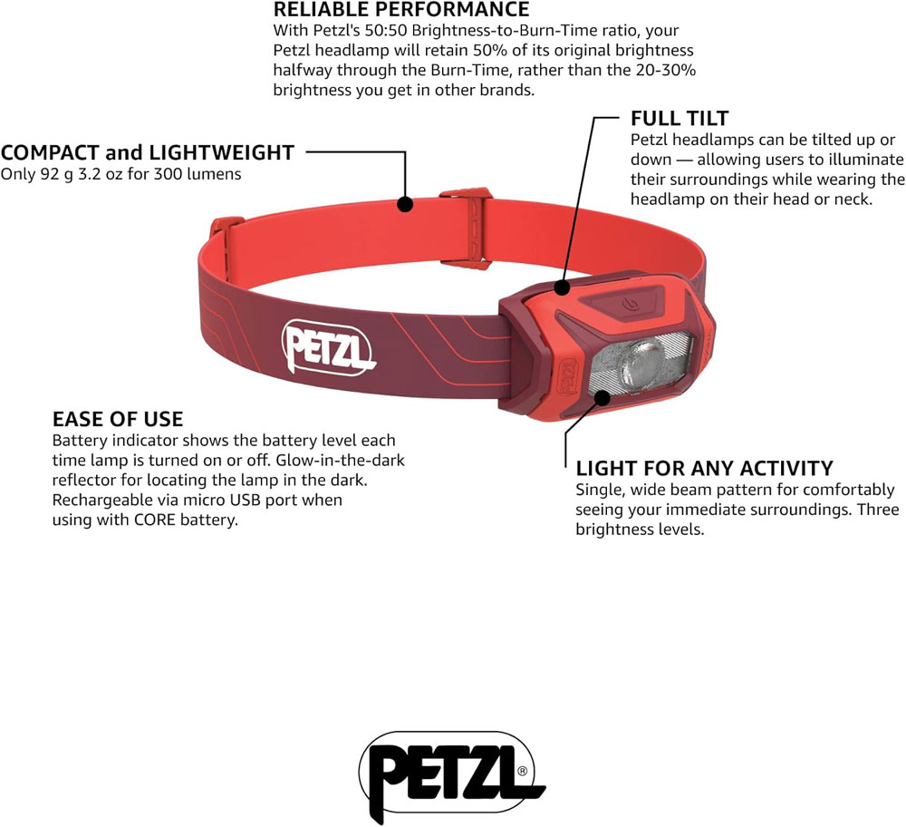 Petzl Tikkina - features