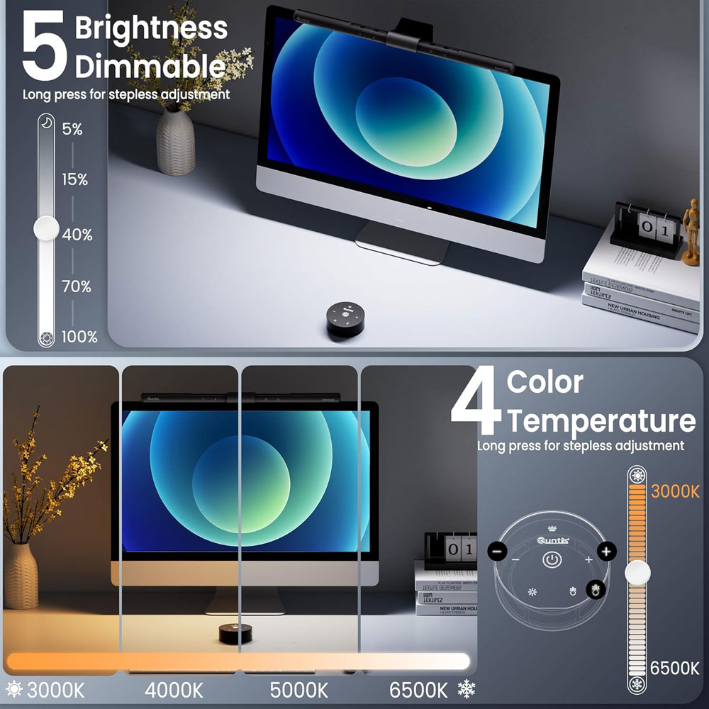 Quntis Wireless monitor light bar - settings