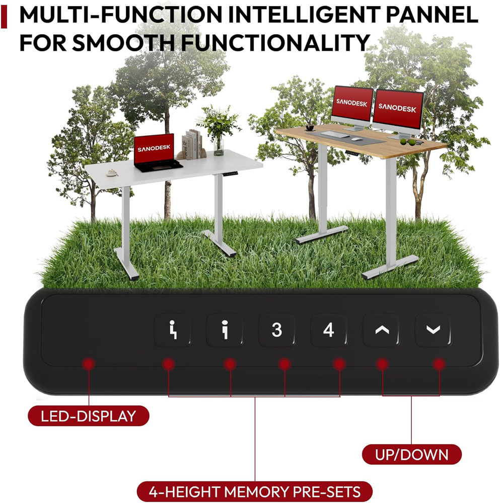 SANODESK Electric Standing Desk - memory panel