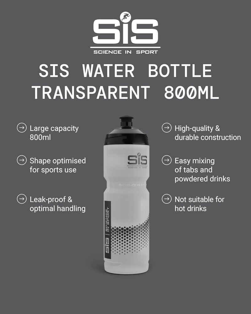 Science in Sport (SIS) Clear Drinks Bottle (800ml) - features