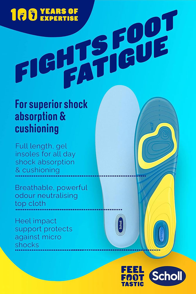 Scholl GelActiv Everyday Insoles - Features