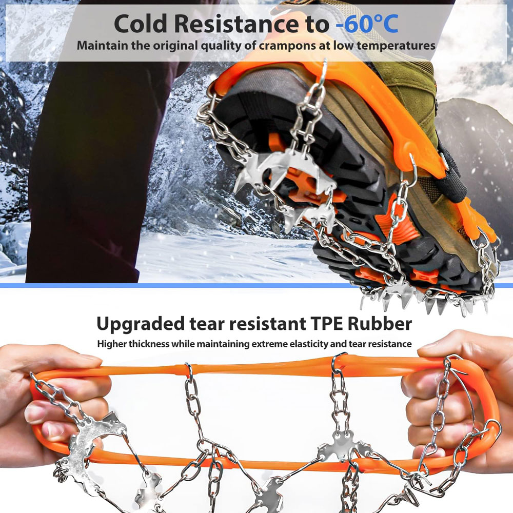 Sheefly 19-Spike Ice Grippers - features