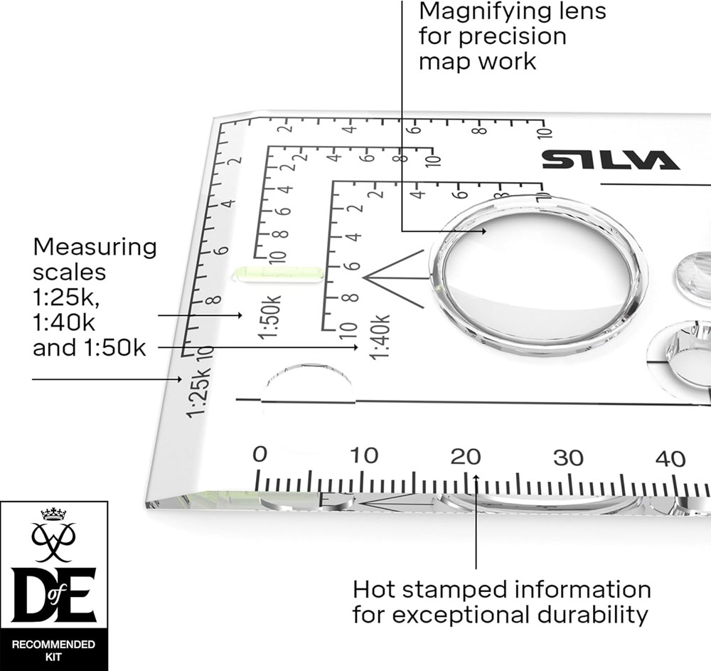 Silva Expedition 4 - scale markings