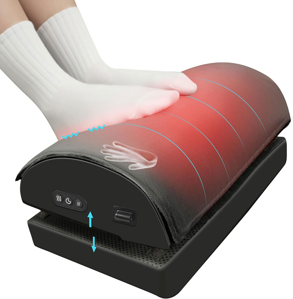 Snailax Memory Foam Vibration Foot Massager with Heat
