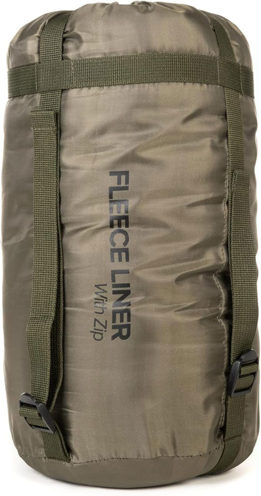 Snugpak Fleece Liner with Zip in its stuff bag