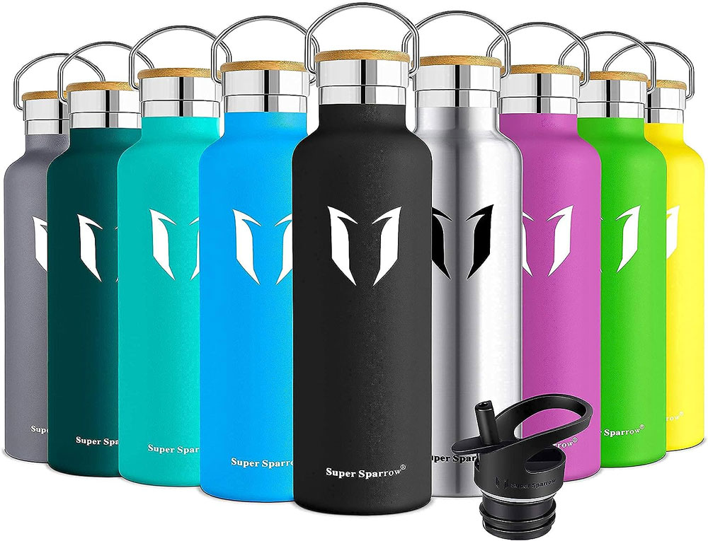 Stainless Steel Water Bottle (Various sizes and colours)