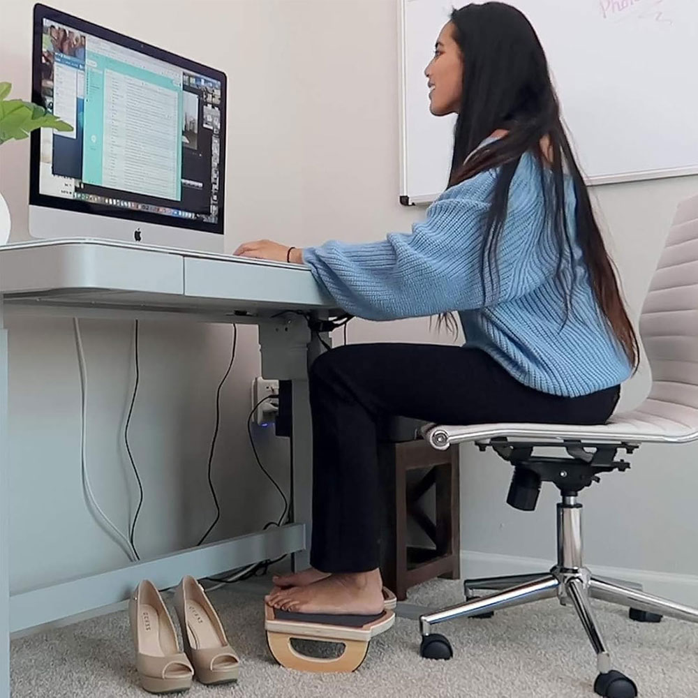 StrongTek rocking footrest - in use