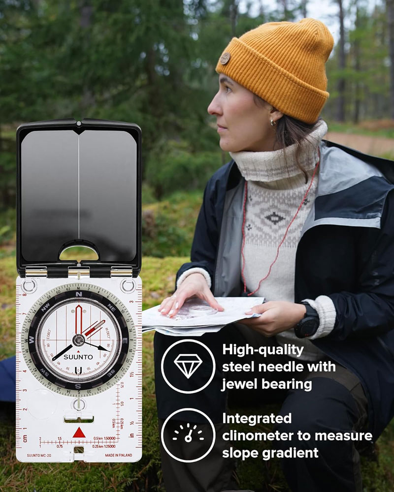 Suunto MC-2 Global Mirror Compass - features