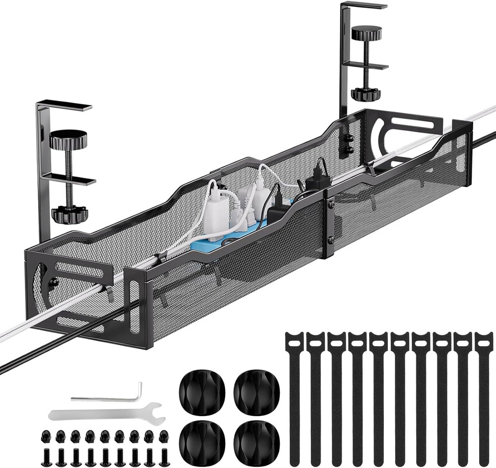 Tivddikun no-drill cable tray