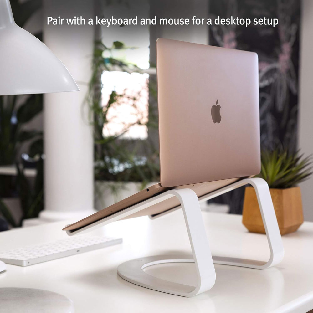 Twelve South Curve laptop stand - desk setup