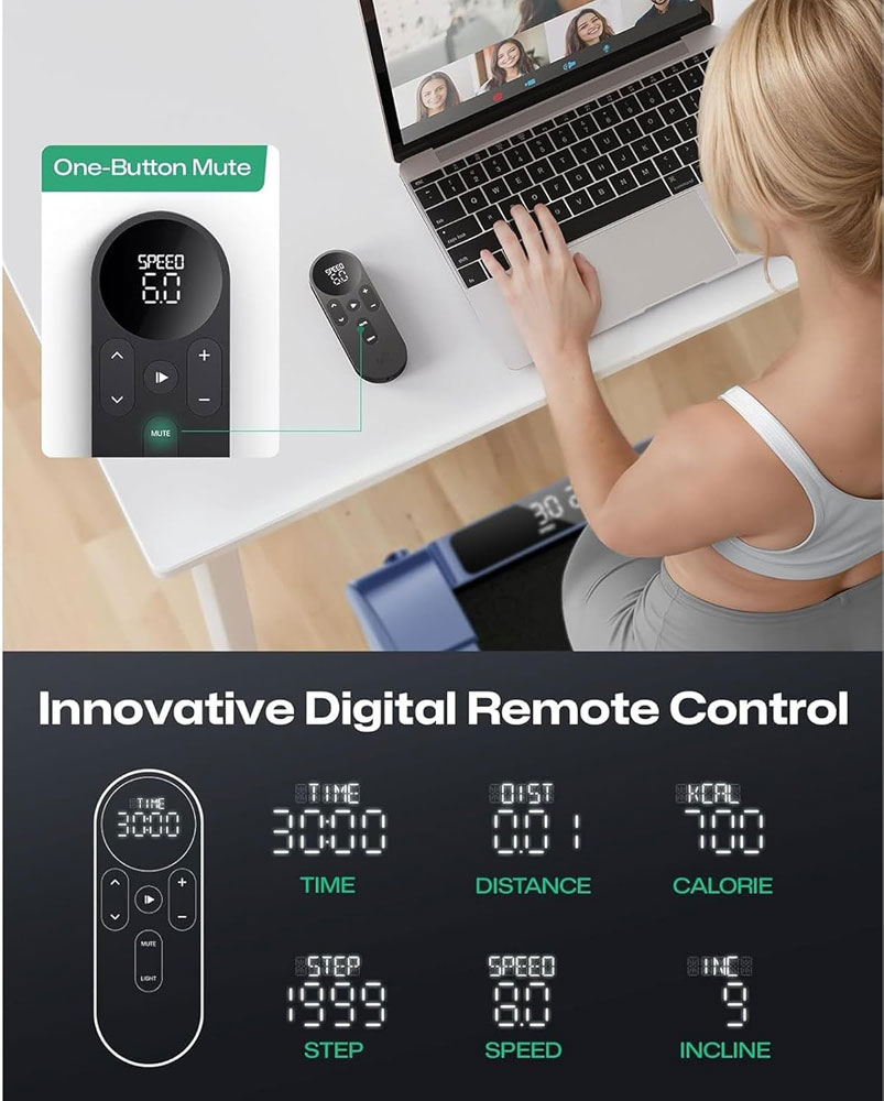 UREVO CyberPad Smart Walking Pad - digital remote