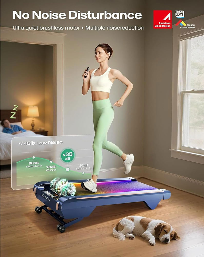 UREVO CyberPad Smart Walking Pad - quiet motor