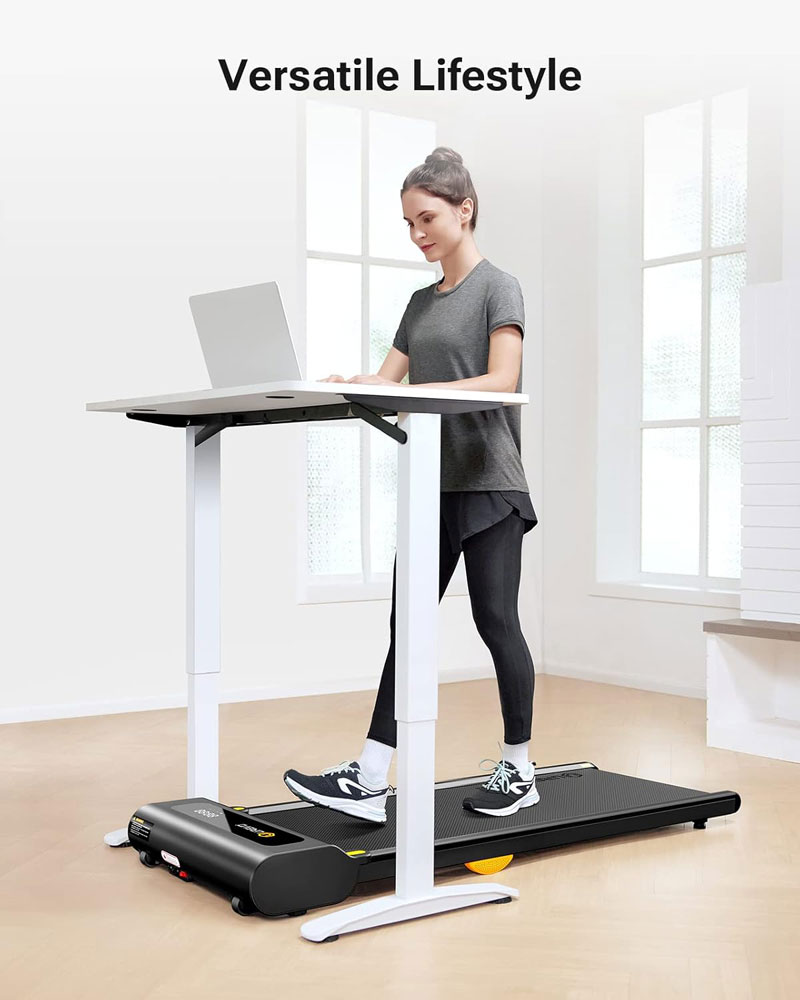 UREVO Under Desk Treadmill - under a desk