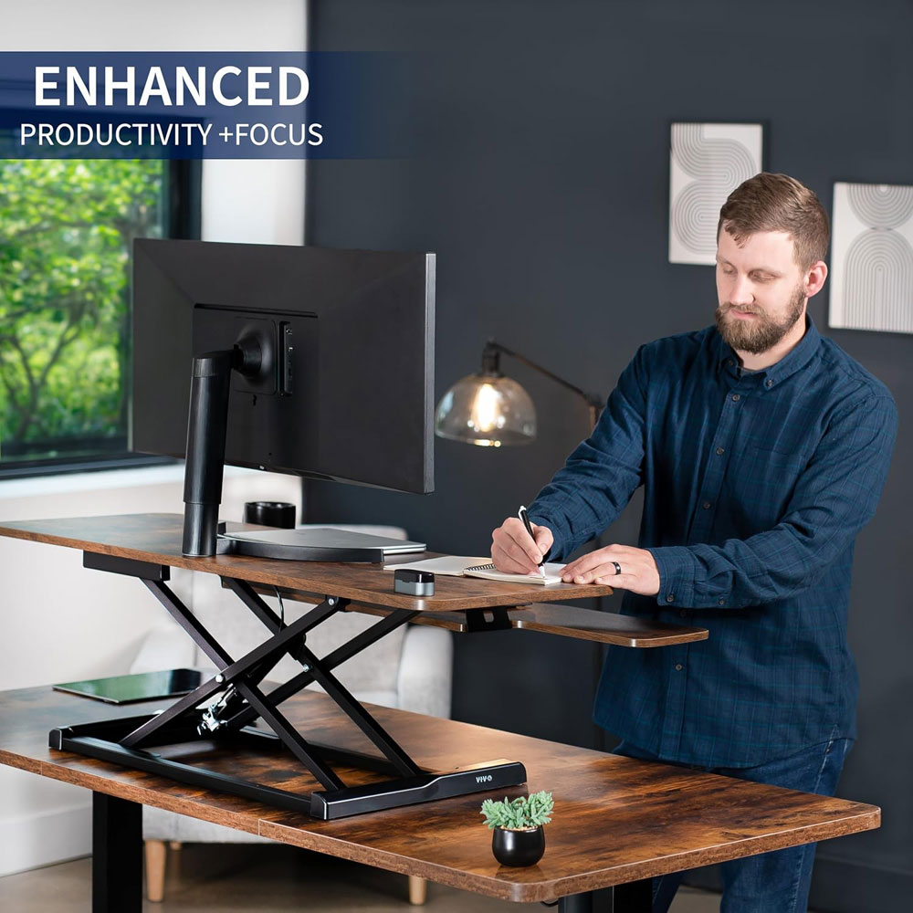 VIVO K Series Height Adjustable Sit-Stand Desk Converter - colours
