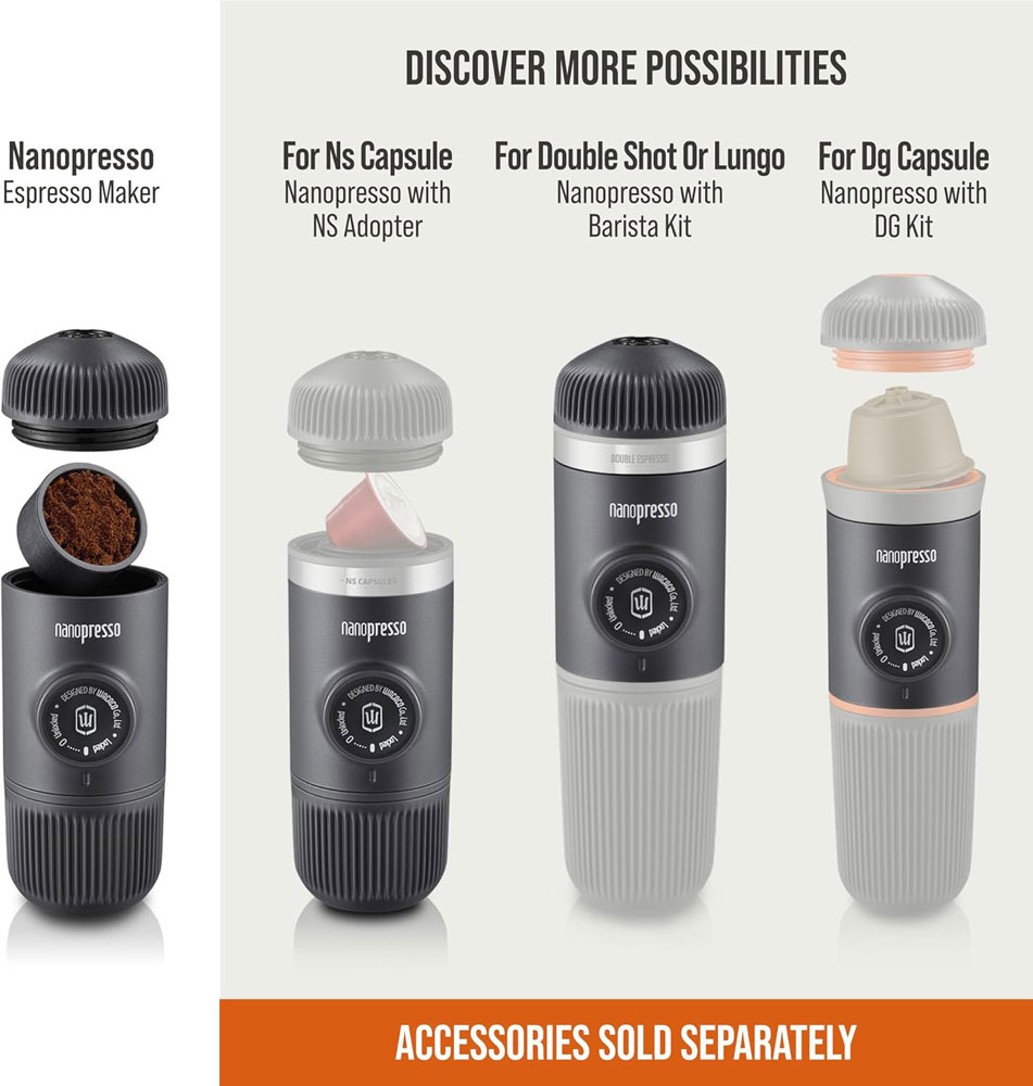 Wacaco Nanopresso Portable Espresso Maker - accessories