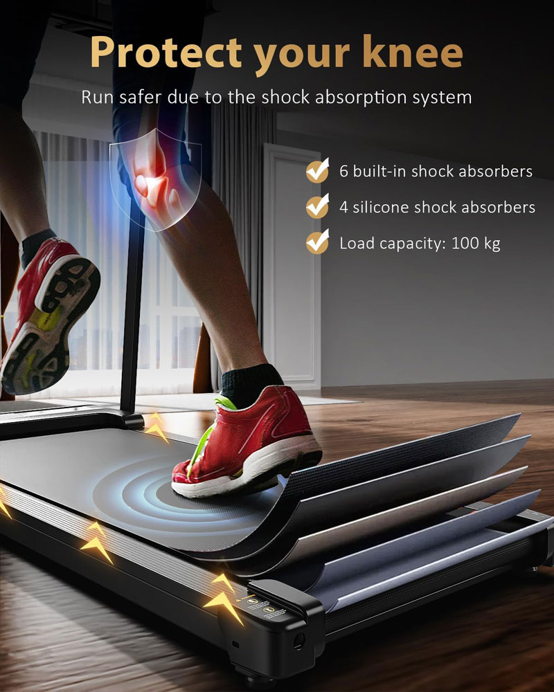 Zeporix LF-X2DC Folding Walking Treadmill - absorbtion belt system