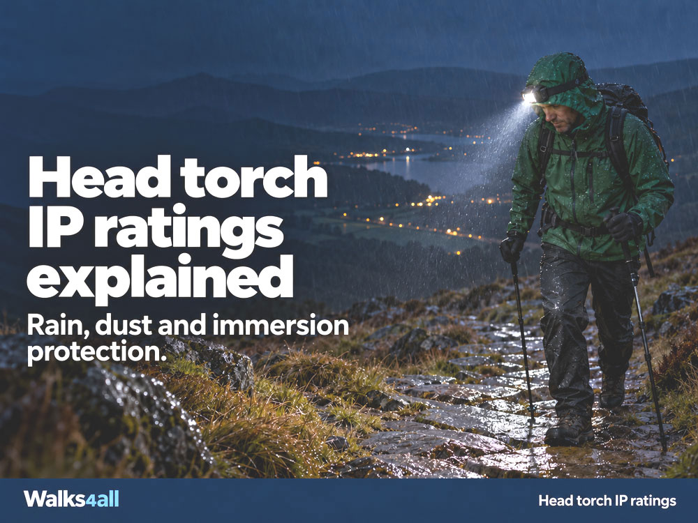 Head torch IP ratings