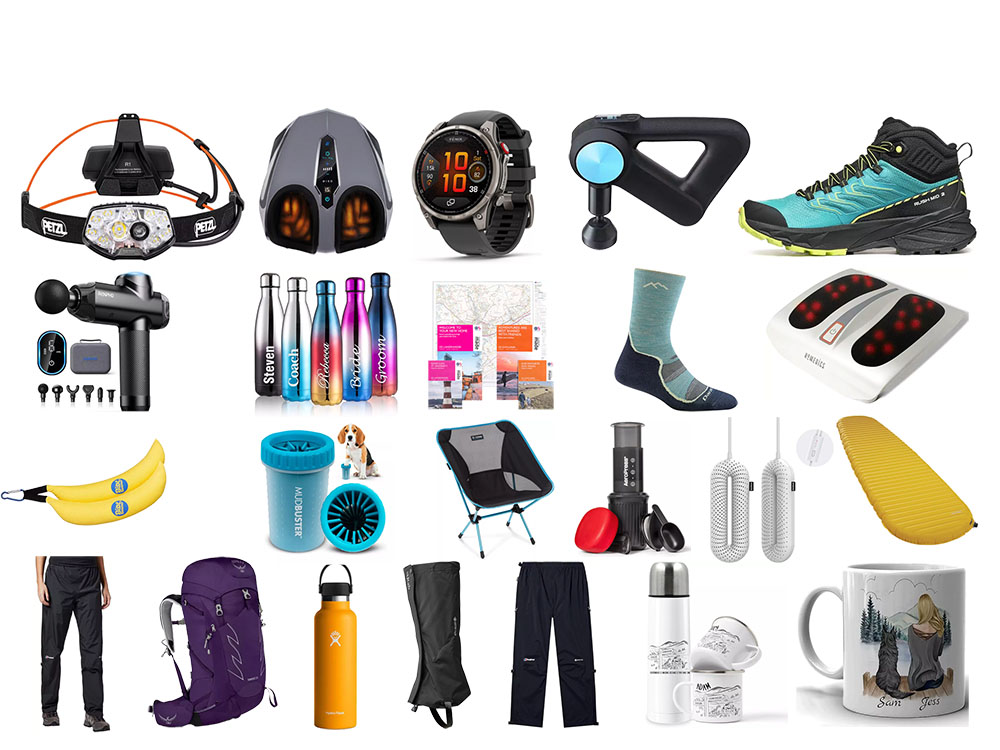 Hiking and walking gifts and presents