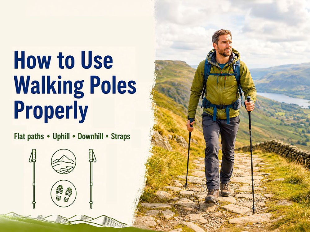 How to use walking poles properly