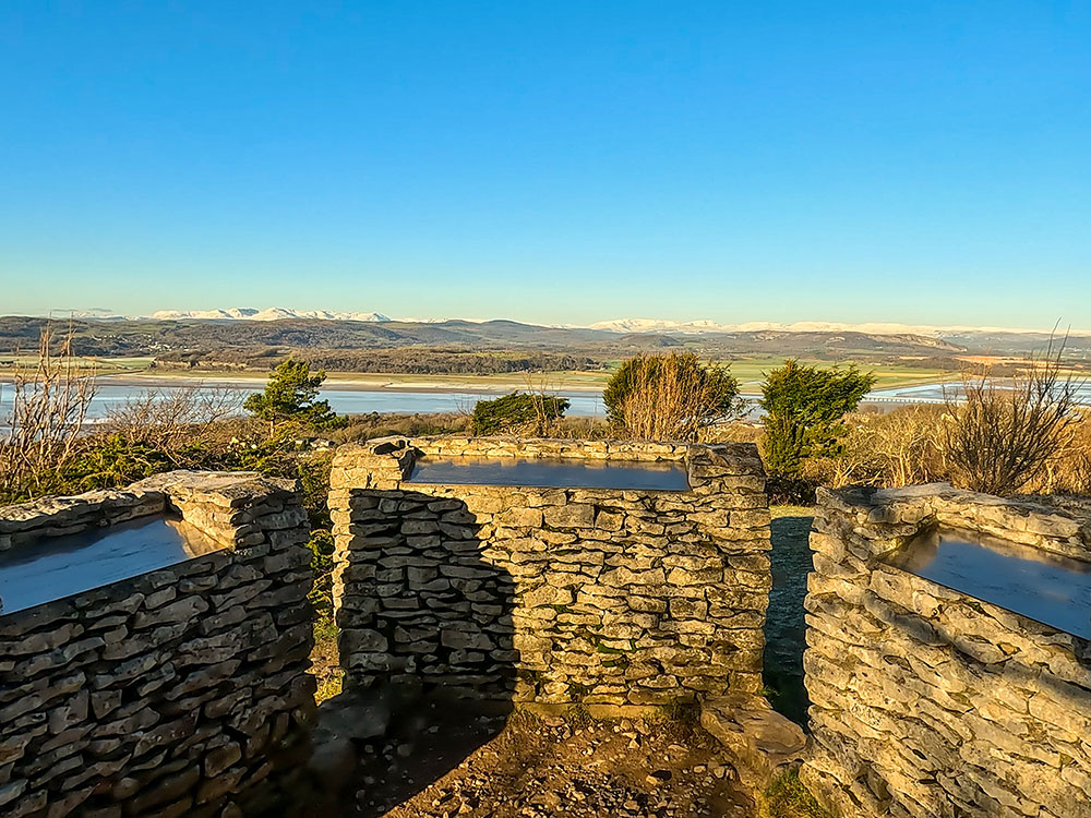 Looking towards the Lakeland Fells from the toposcope on Arnside Knott