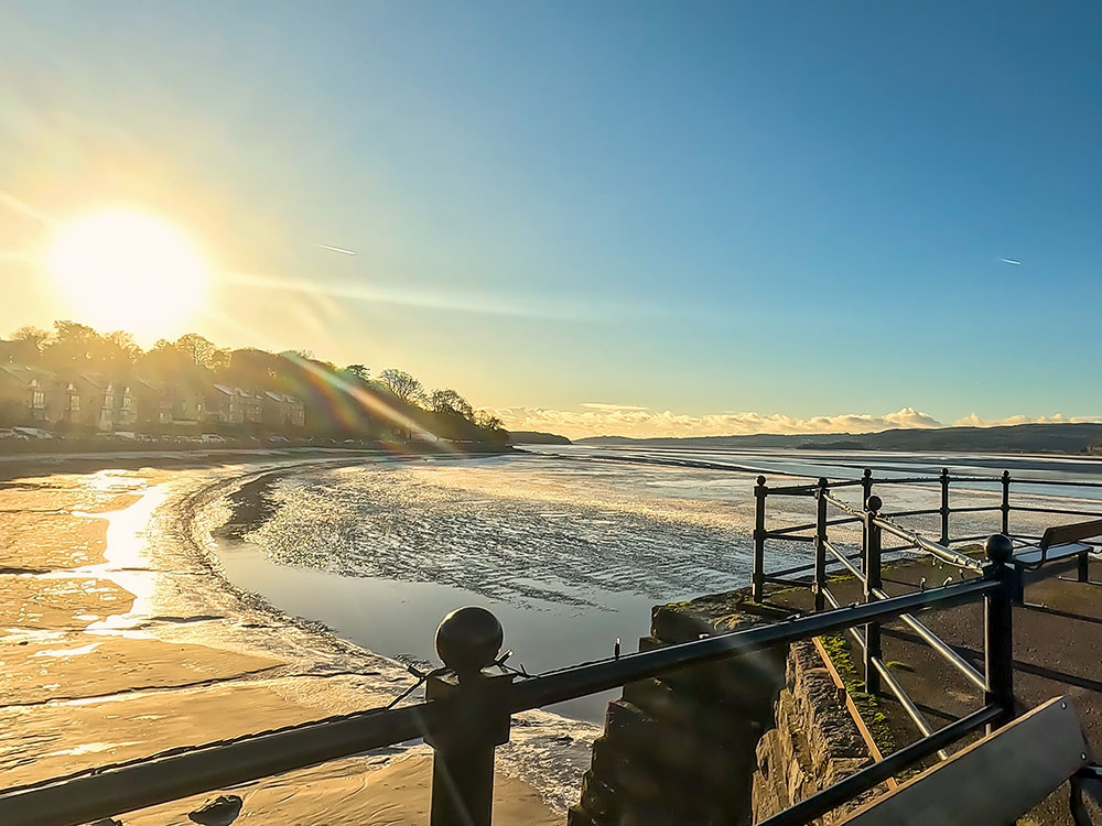 View down the estuary from Arnside Pier