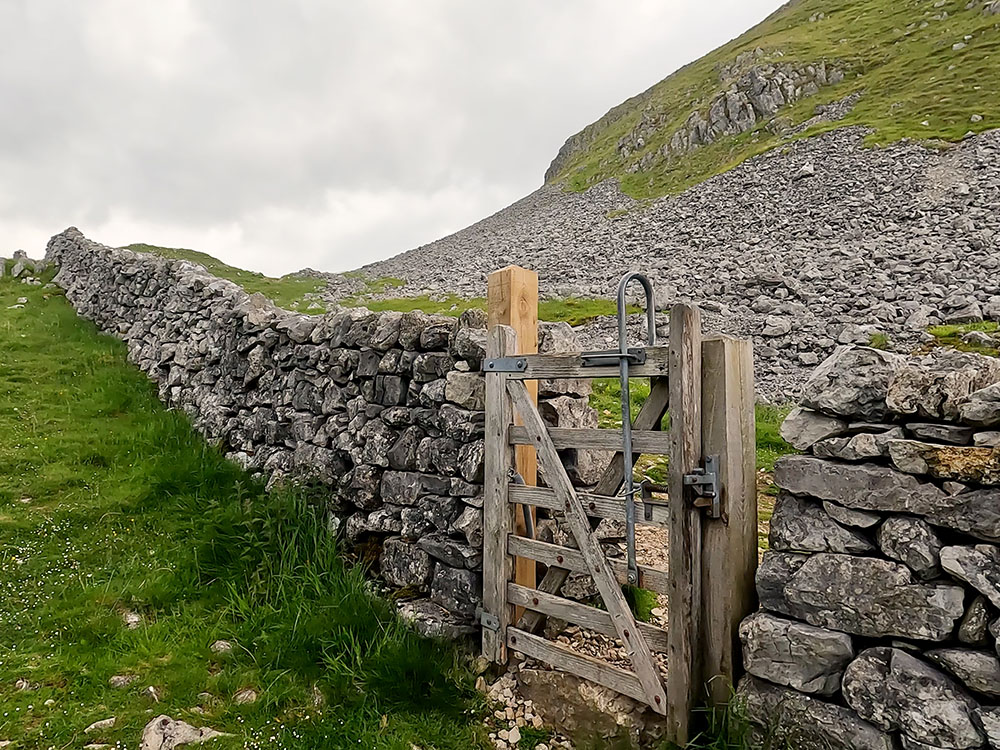 Gate to pass through the wall