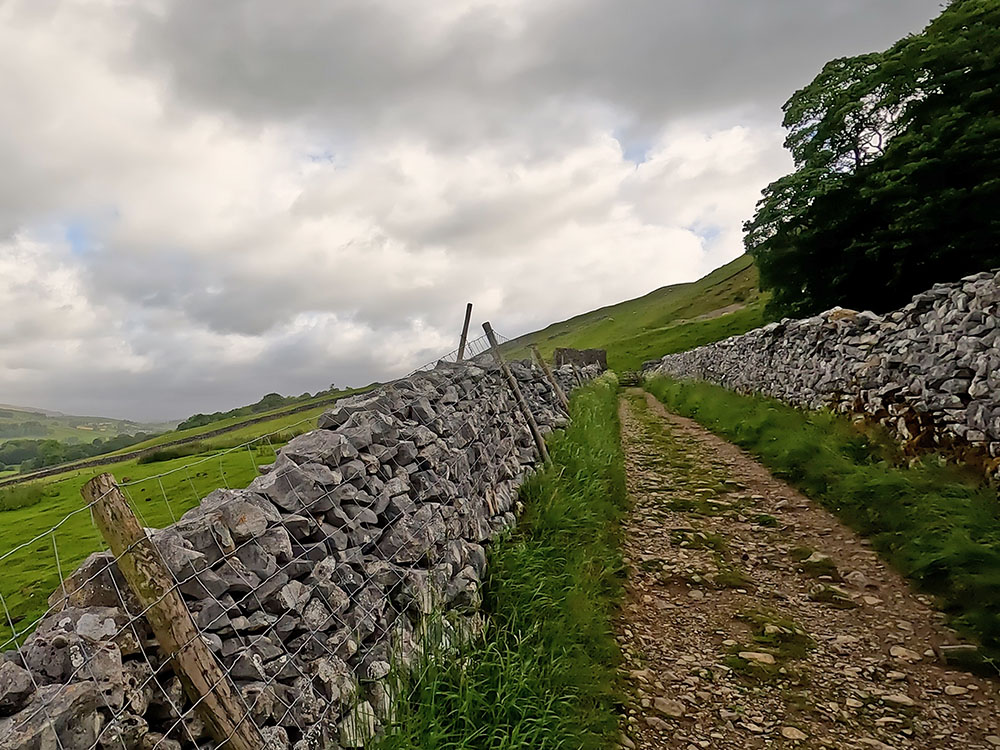 Walled lane