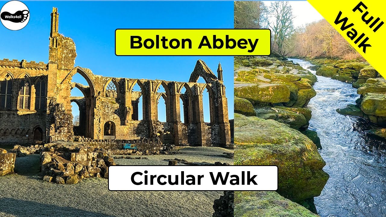 Video: Bolton Abbey Circular Walk along the River Wharfe