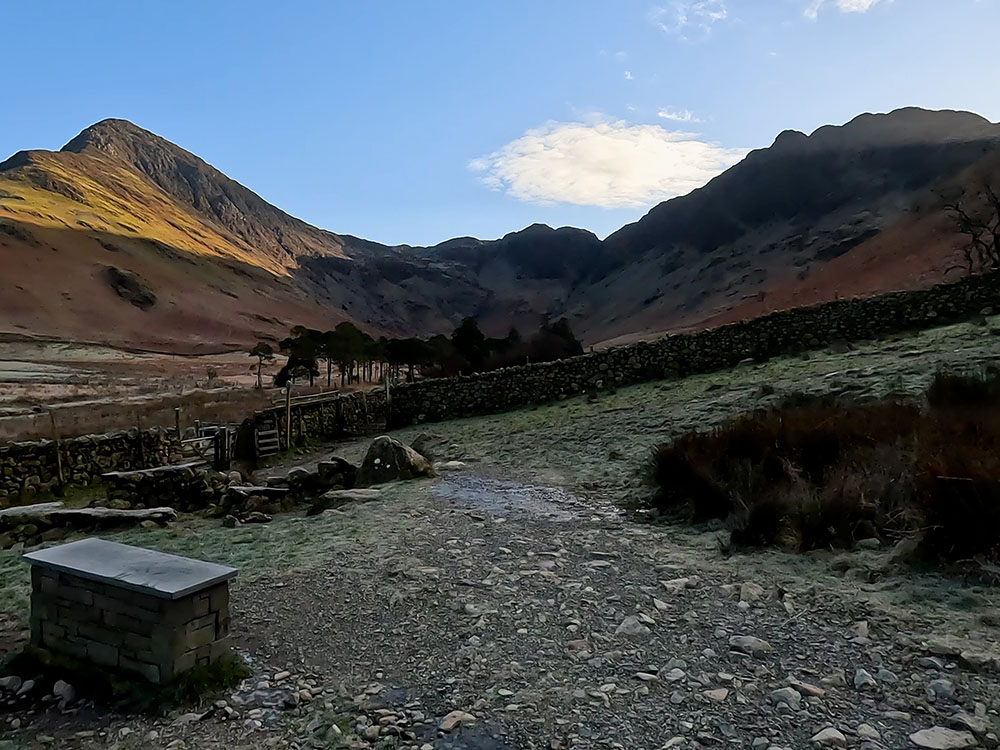 Looking towards Fleetwith Pike and Haystacks