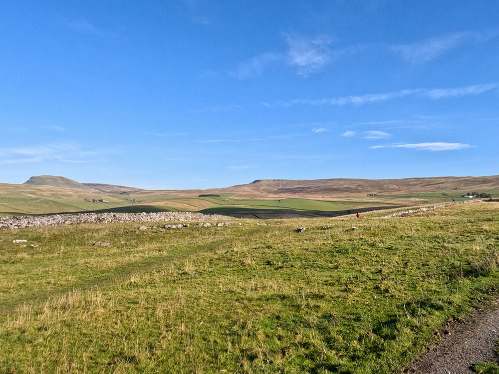 Looking back towards Pen-y-ghent and Fountains Fell