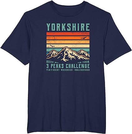 Yorkshire 3 Peaks Retro T-shirt