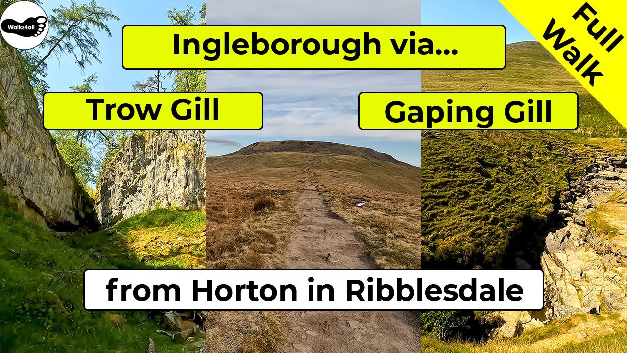 Video: Ingleborough via Sulber, Trow Gill and Gaping Gill walk from Horton in Ribblesdale