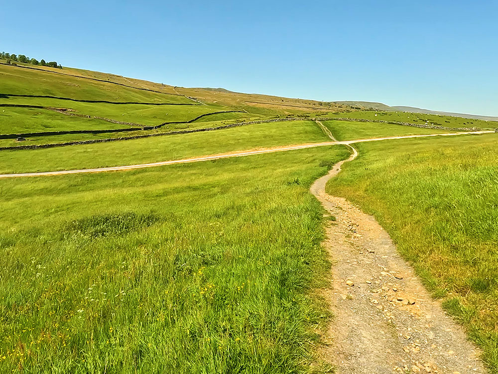 Crossing the fields heading out of Horton in Ribblesdale