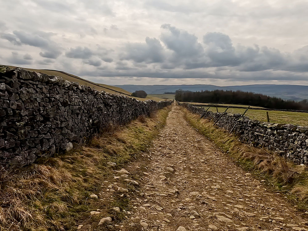 Heading along Fell Lane