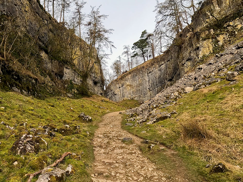 Heading into Trow Gill in the Yorkshire Dales
