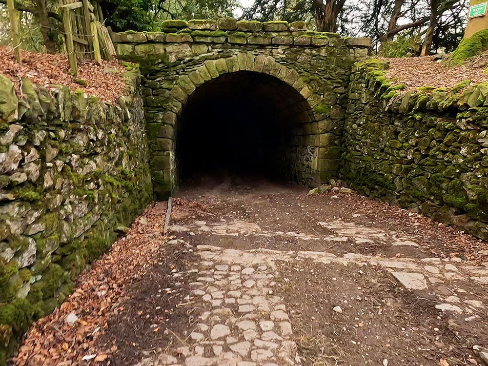 The entrance to the first tunnel heading back into Clapham