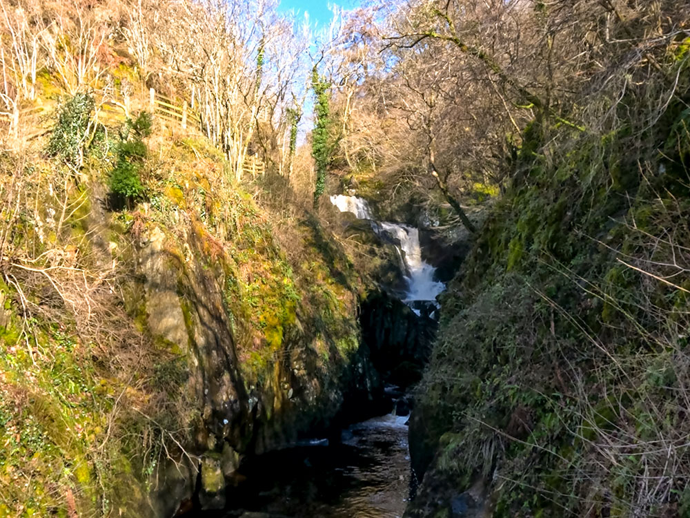 A couple of the falls making up Pecca Falls from Pecca Bridge