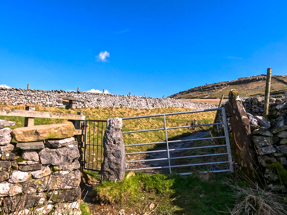 Gate heading on to Twisleton Lane