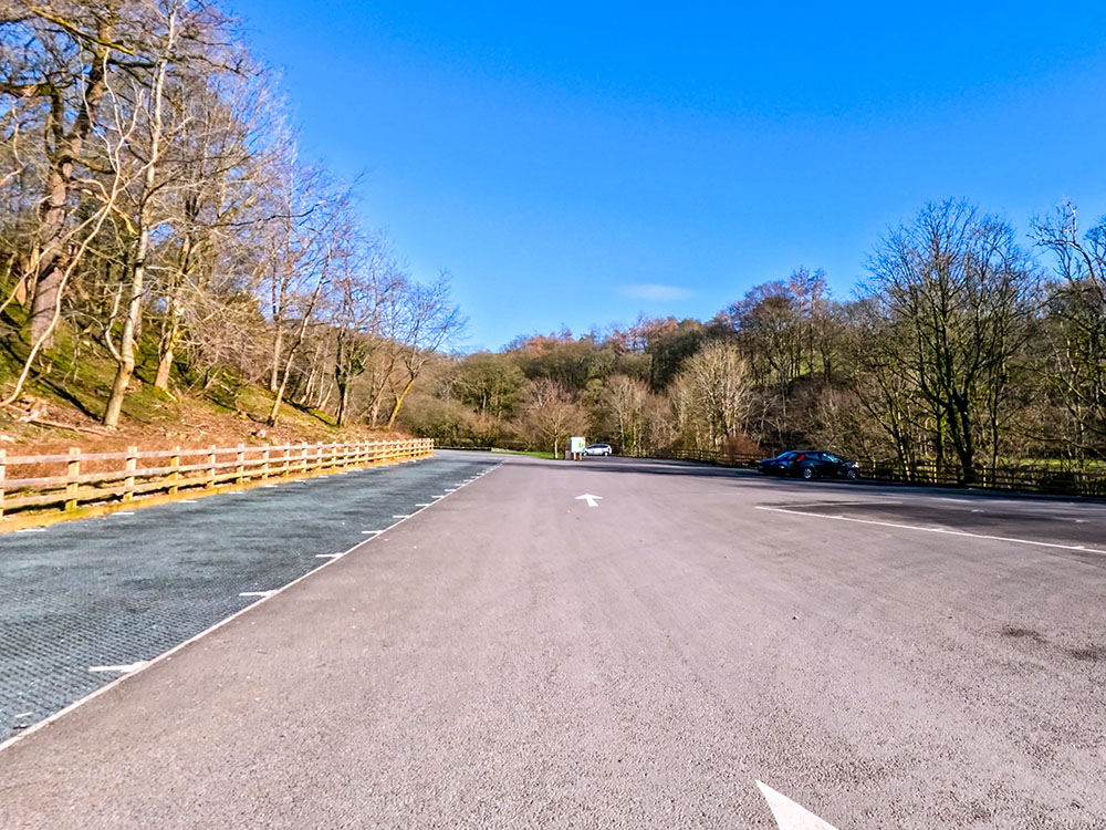 Heading through the Broadwood car park