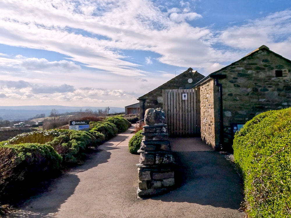 The toilets at Beezley Farm on the Ingleton Waterfalls walk