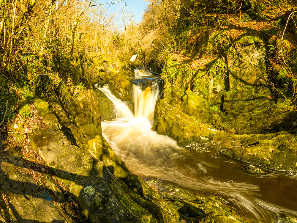 Top of Pecca Falls on the Ingleton Waterfalls Trail